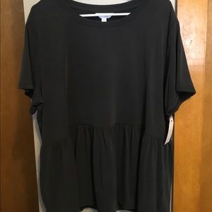 Time and Tru sand wash peplum shirt